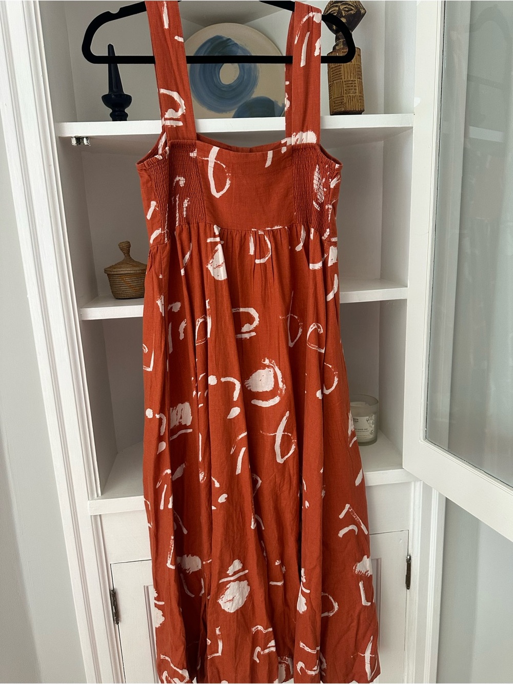 Madewell x Caroline Z Hurley maxi dress Xs linen blend - Picture 2 of 5